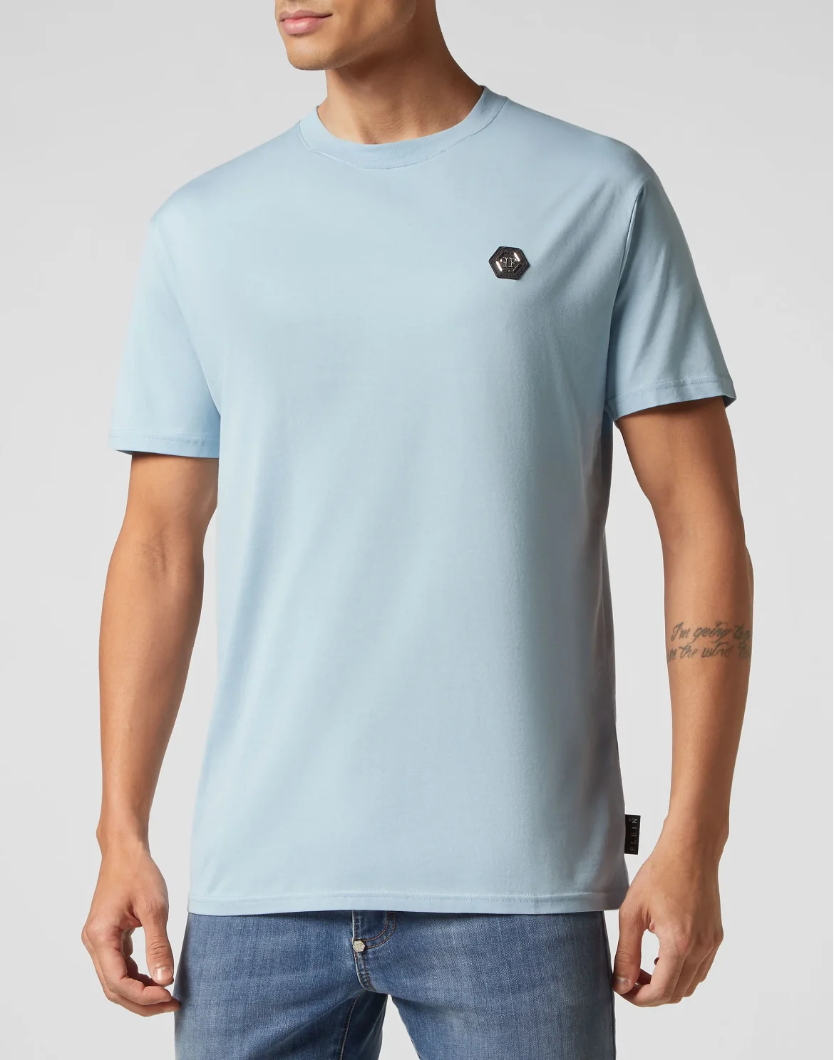 T-shirt Round Neck SS Skull&Bones, цвет: Голубой