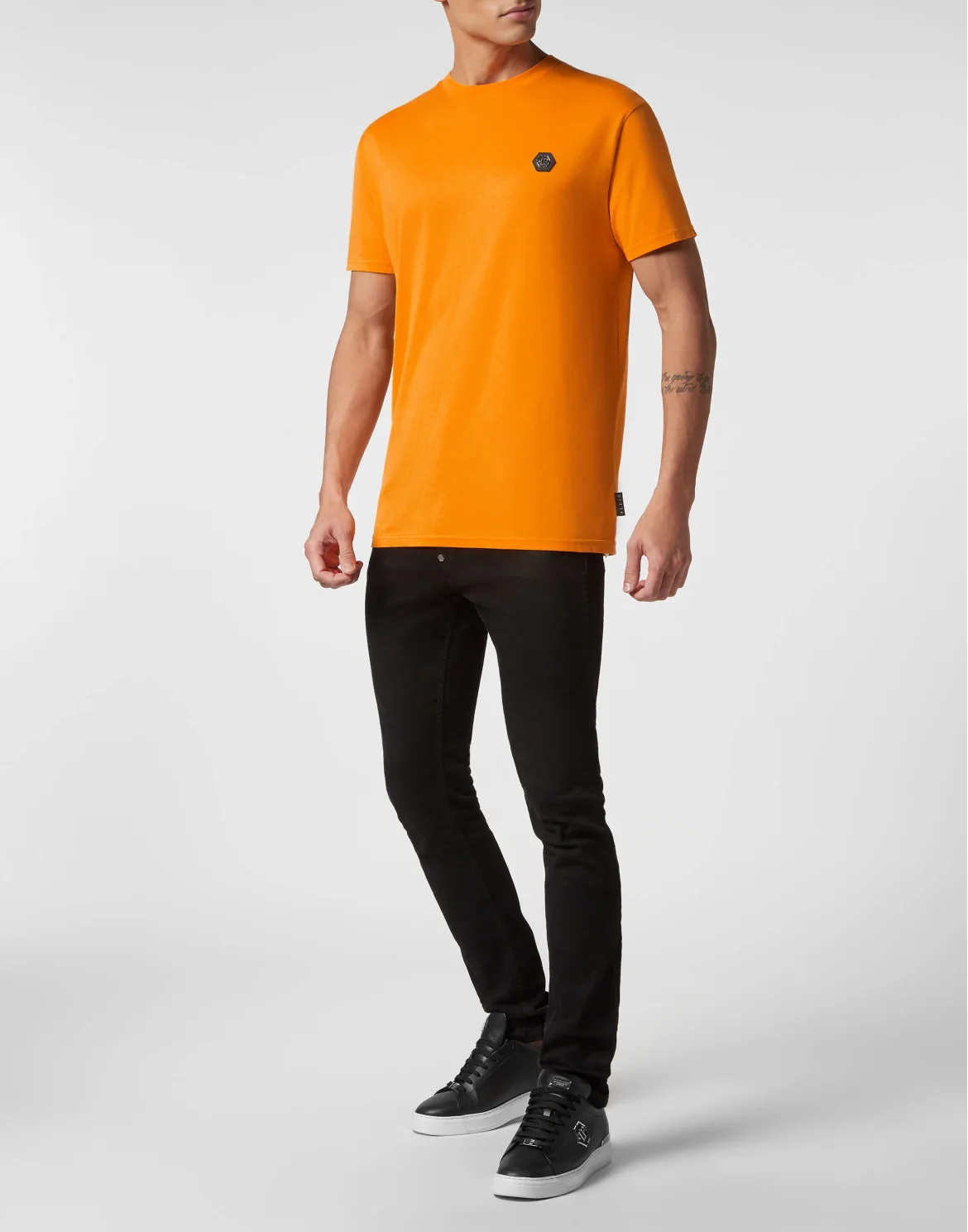 T-shirt Round Neck SS Skull&Bones, цвет: Оранжевый