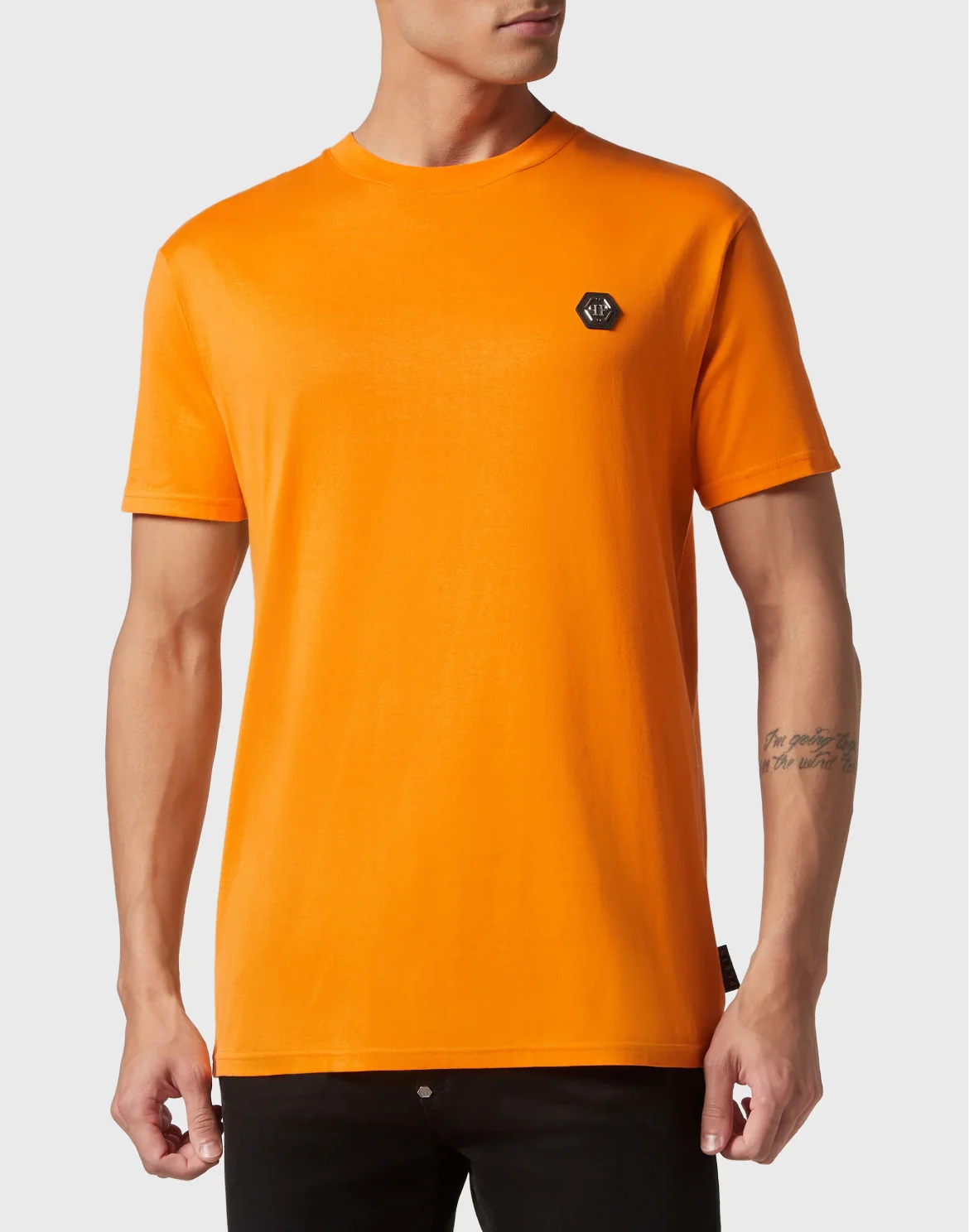 T-shirt Round Neck SS Skull&Bones, цвет: Оранжевый