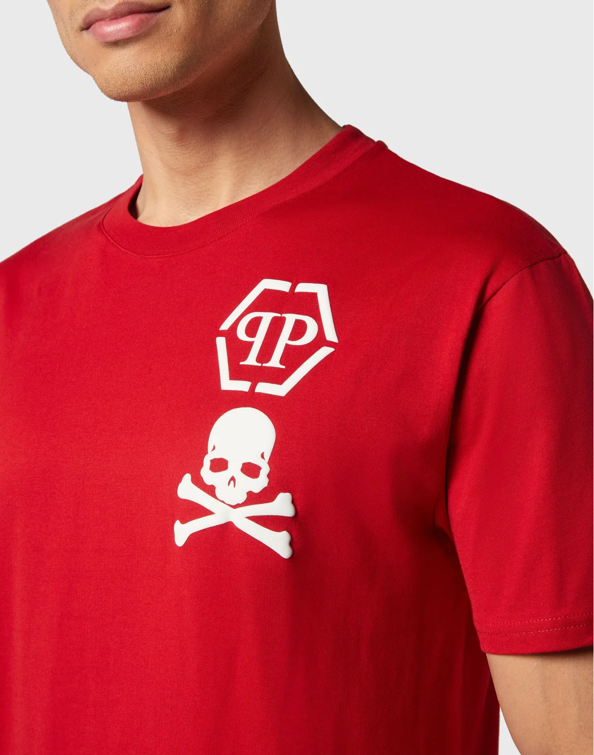 T-shirt Round Neck SS Skull&Bones, цвет: Красный
