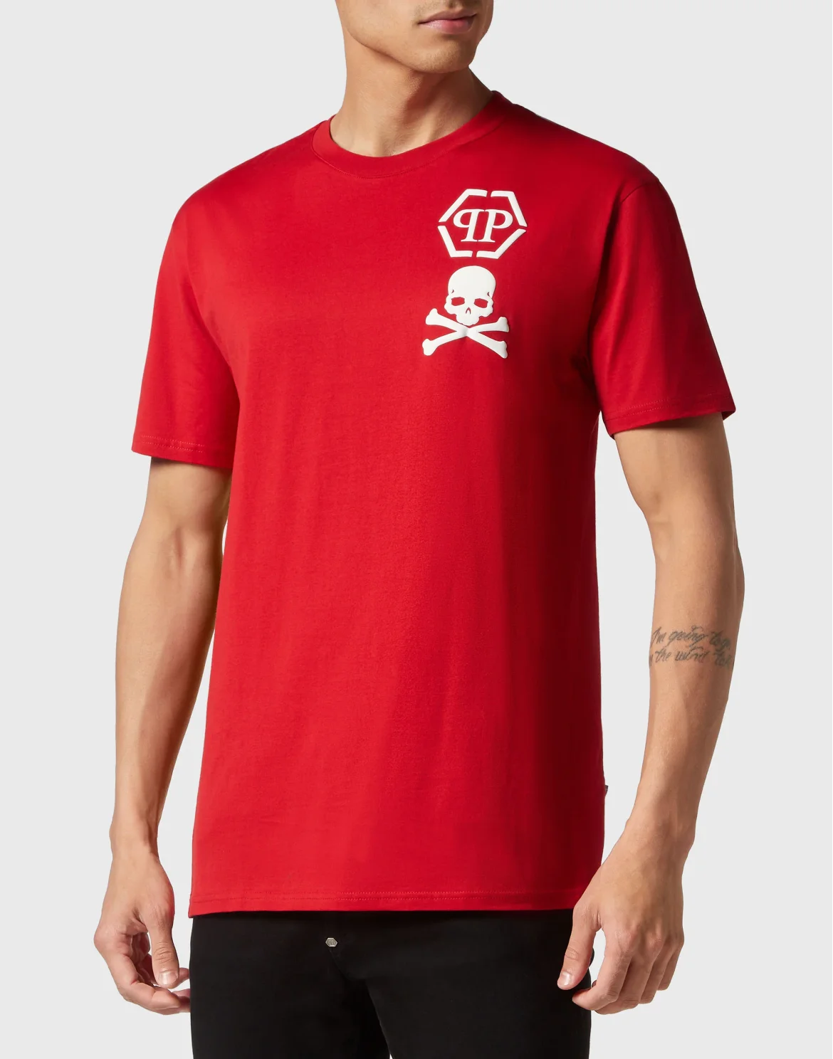T-shirt Round Neck SS Skull&Bones, цвет: Красный
