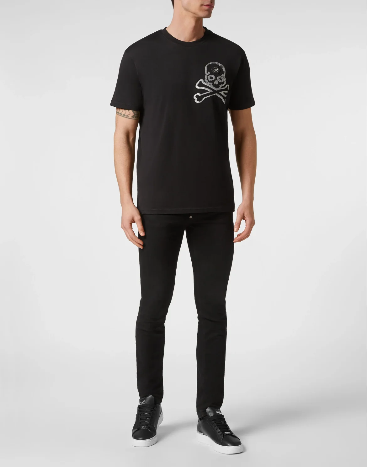 T-shirt Round Neck SS Skull&Bones, цвет: Черный