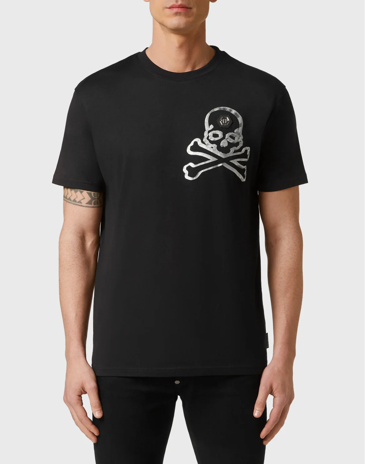 T-shirt Round Neck SS Skull&Bones, цвет: Черный