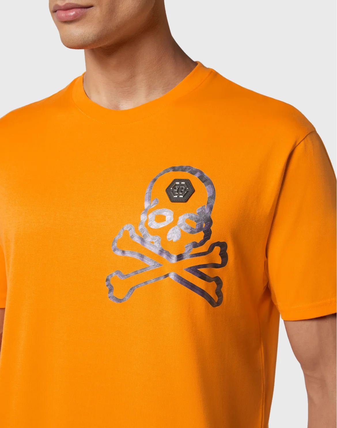 T-shirt Round Neck SS Skull&Bones, цвет: Оранжевый
