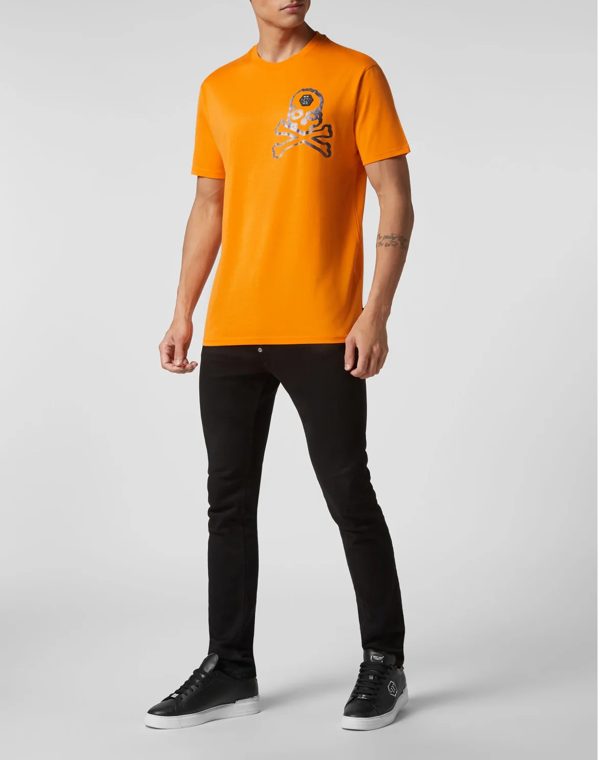 T-shirt Round Neck SS Skull&Bones, цвет: Оранжевый