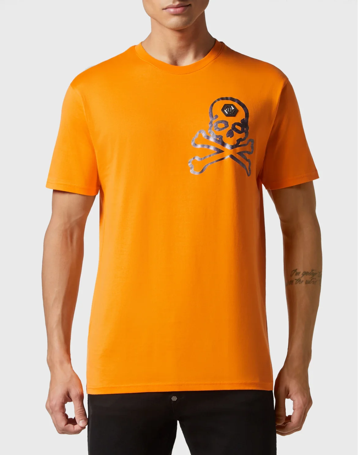 T-shirt Round Neck SS Skull&Bones, цвет: Оранжевый
