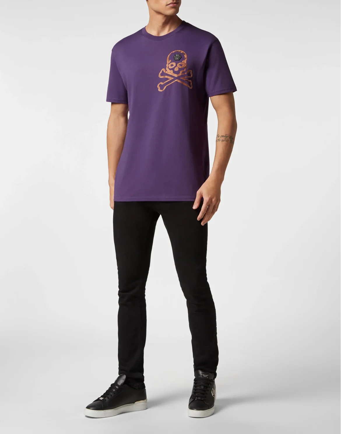 T-shirt Round Neck SS Skull&Bones, цвет: Фиолетовый