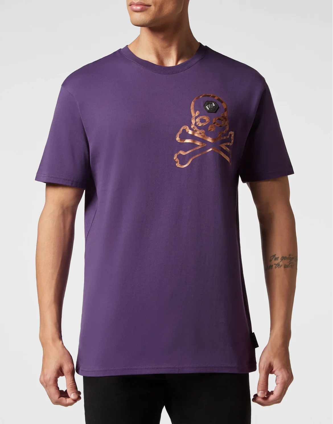 T-shirt Round Neck SS Skull&Bones, цвет: Фиолетовый