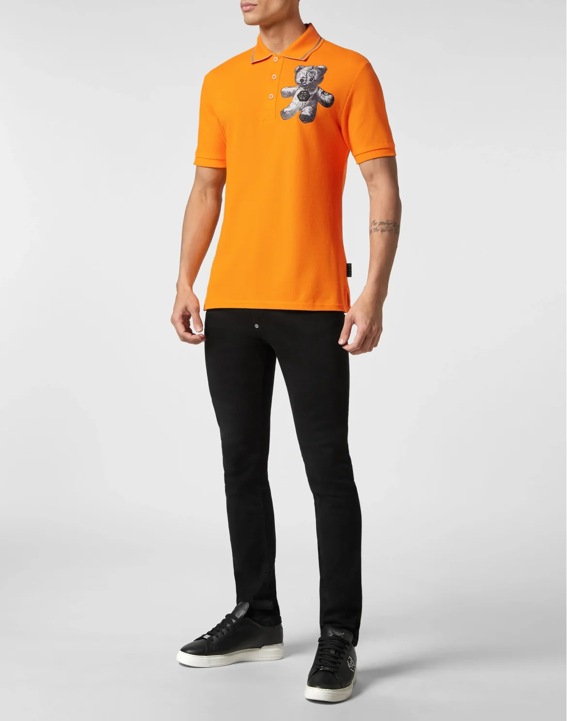 Slim Fit Polo shirt SS Paisley Teddy Bear, цвет: Оранжевый