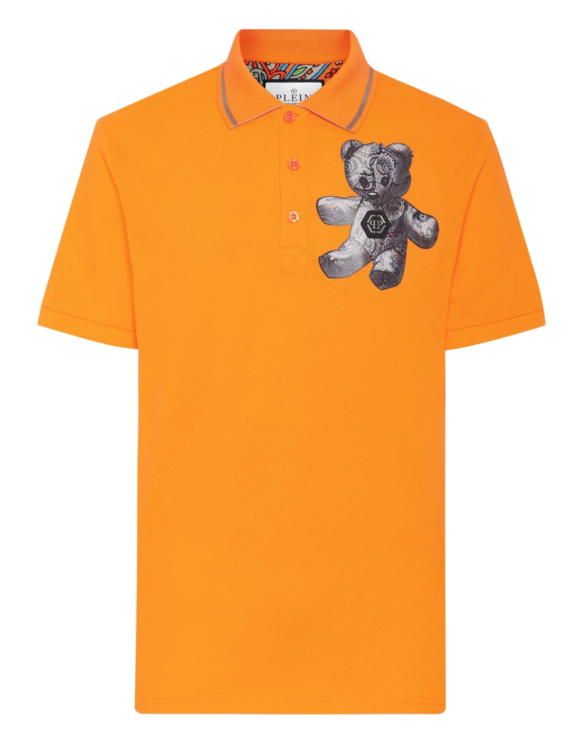 Slim Fit Polo shirt SS Paisley Teddy Bear, цвет: Оранжевый