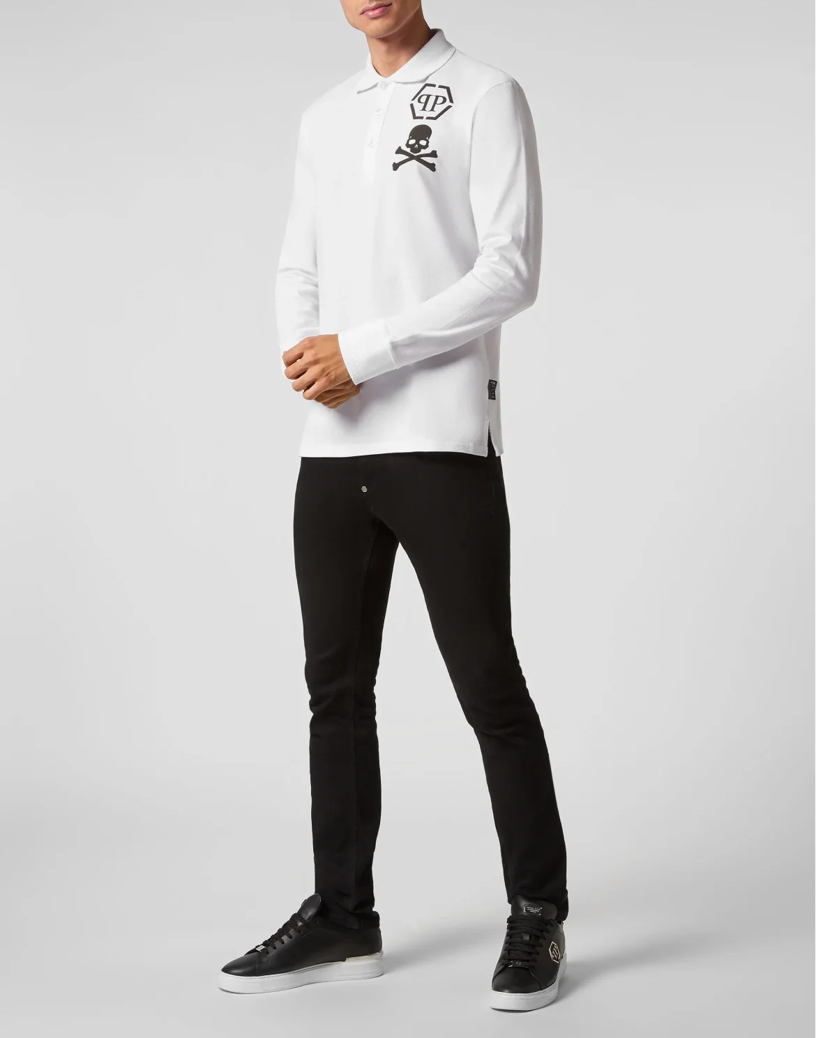 Polo shirt LS Skull&Bones, цвет: Белый