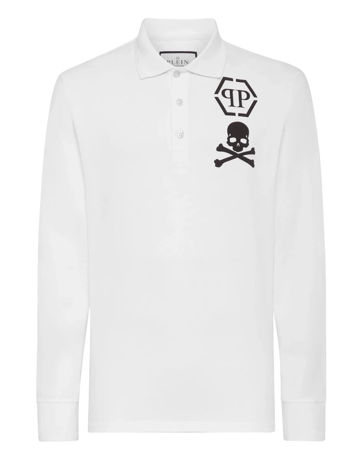 Polo shirt LS Skull&Bones, цвет: Белый