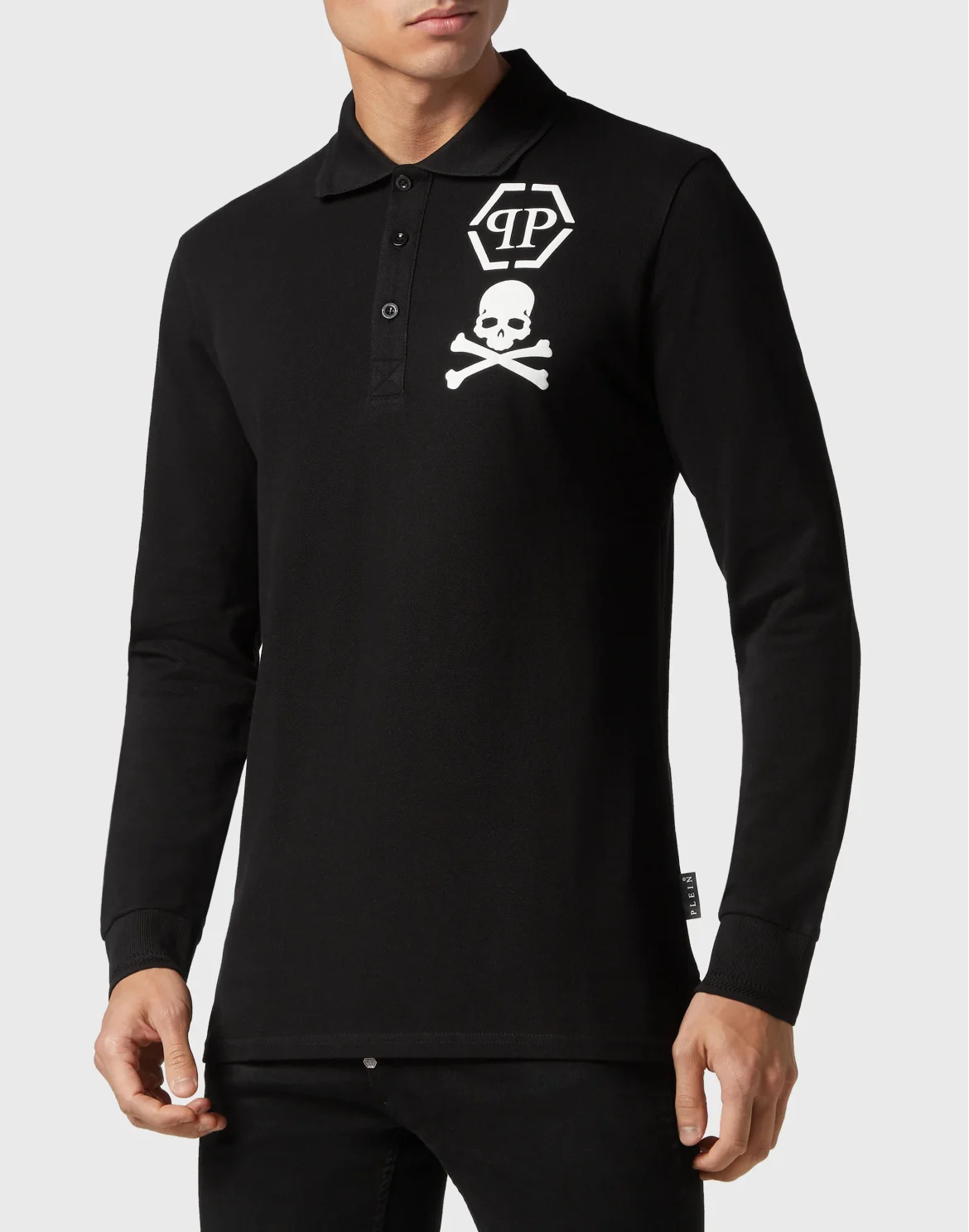 Polo shirt LS Skull&Bones, цвет: Черный