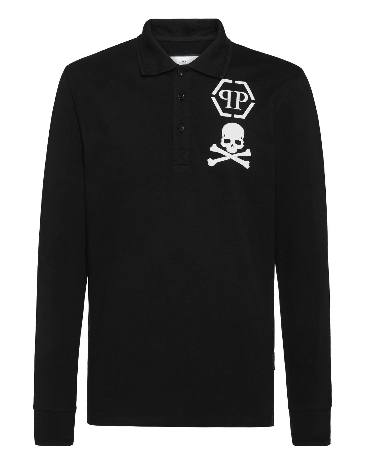 Polo shirt LS Skull&Bones, цвет: Черный