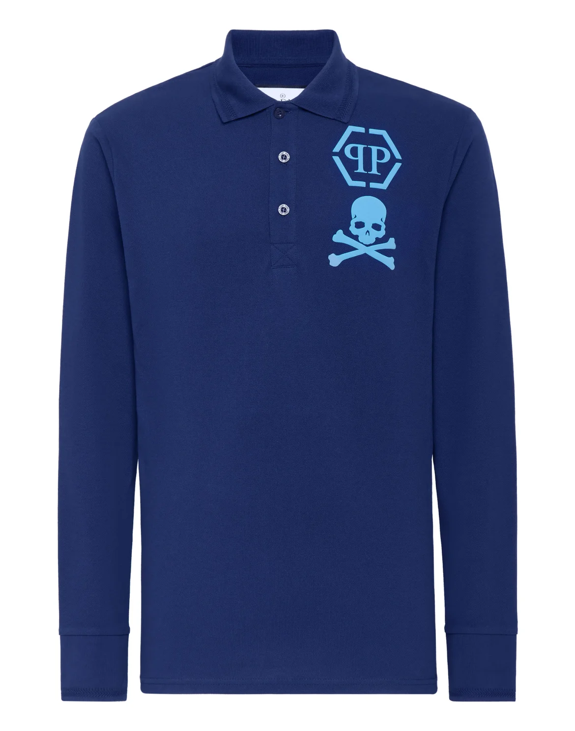 Polo shirt LS Skull&Bones, цвет: Синий