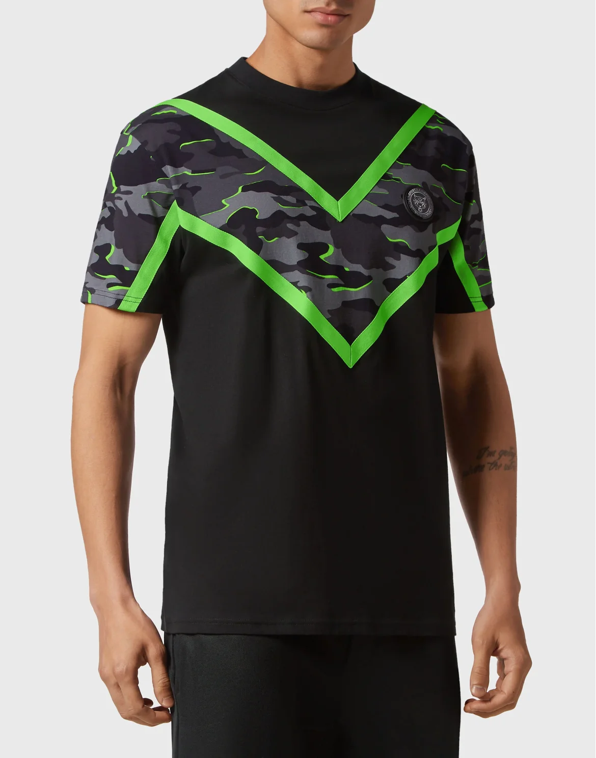 T-shirt Round Neck SS Neon Amazon Edition (Camouflage), цвет: Зеленый