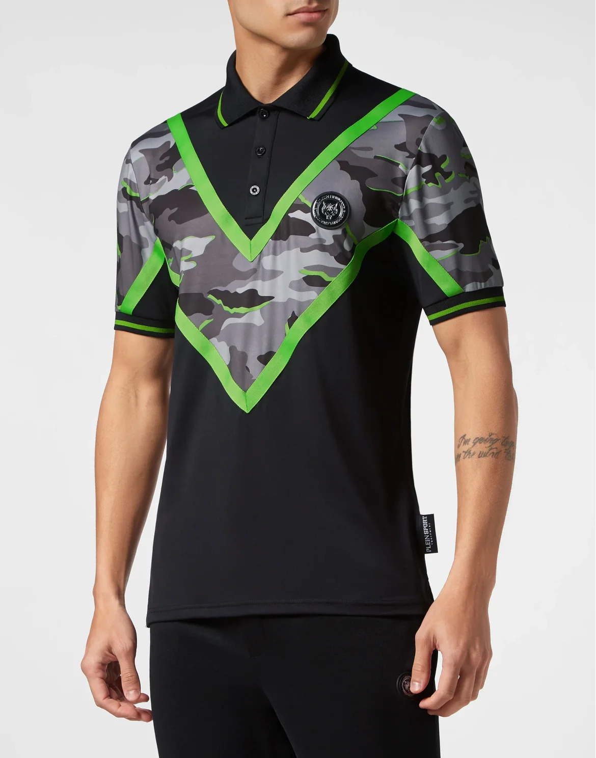 Polo SS Neon Amazon Edition (Camouflage), цвет: Зеленый