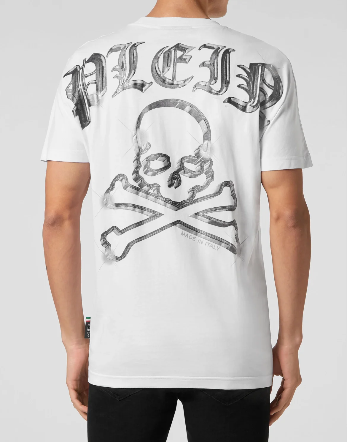 T-shirt Round Neck SS Kimono Cut Skull&Bones, цвет: Белый