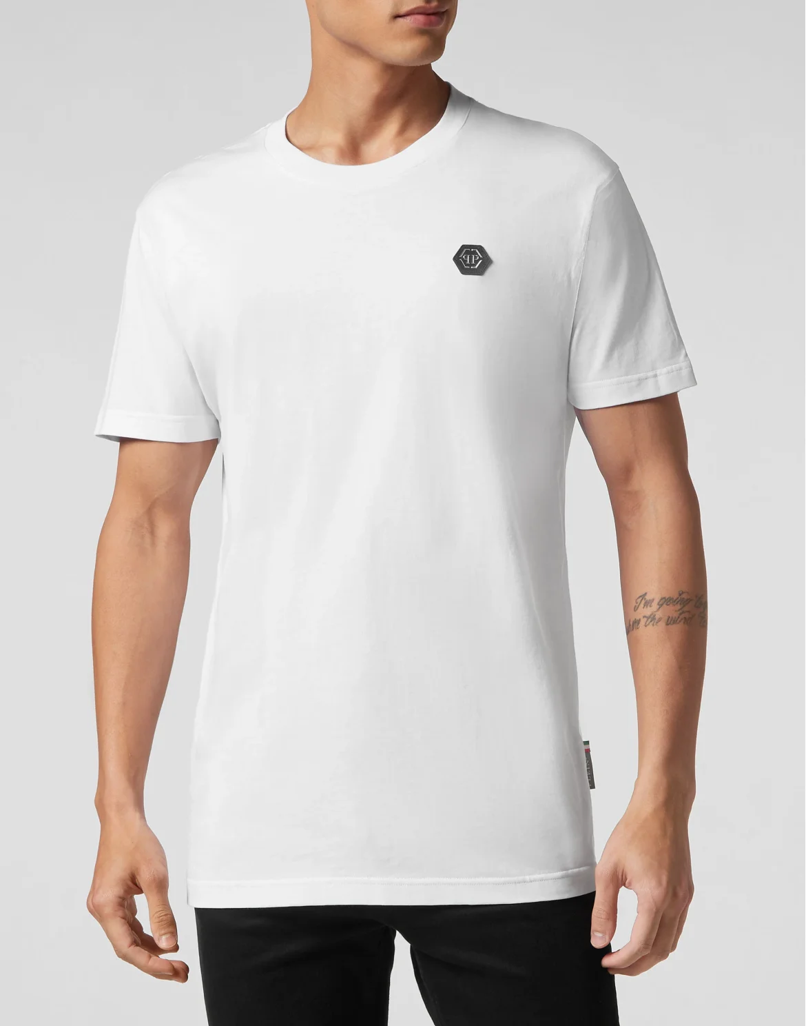 T-shirt Round Neck SS Kimono Cut Skull&Bones, цвет: Белый