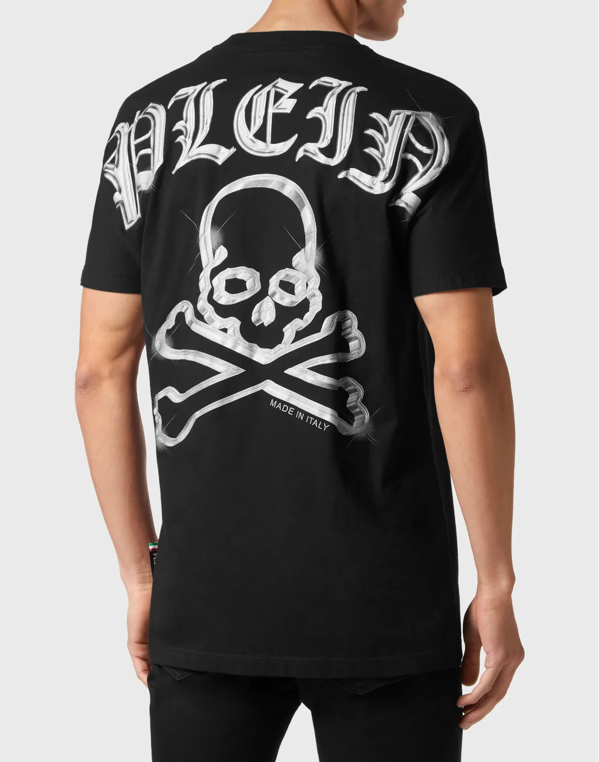 T-shirt Round Neck SS Kimono Cut Skull&Bones, цвет: Черный