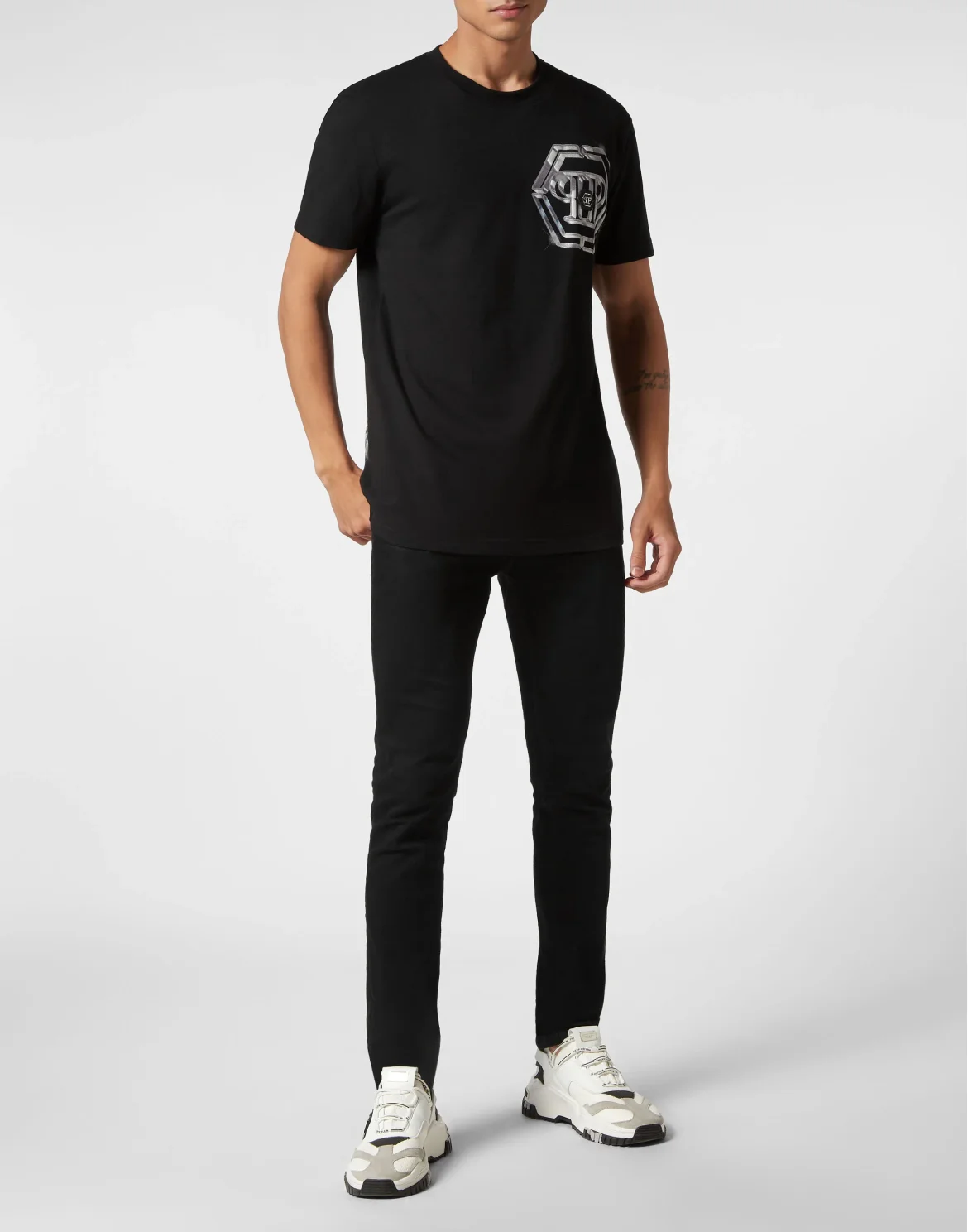T-shirt Round Neck SS PP Glass, цвет: Черный