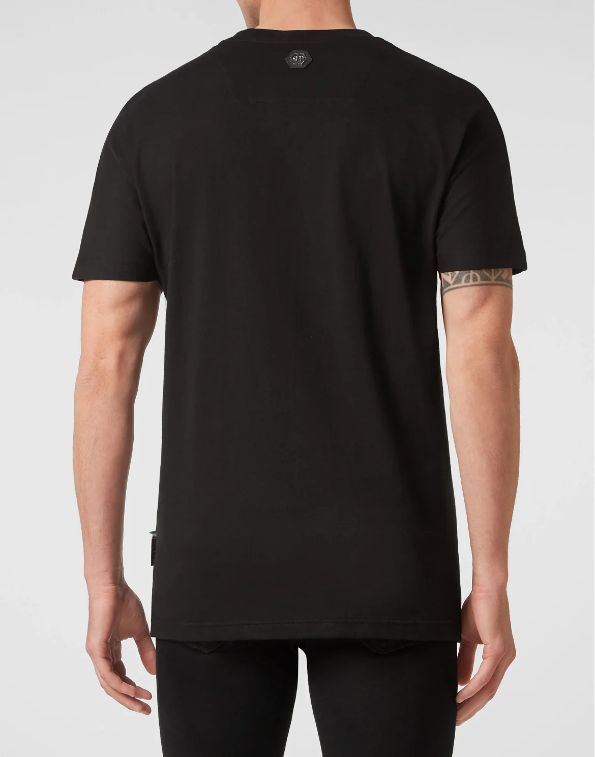 T-shirt Round Neck SS Kimono Cut, цвет: Черный