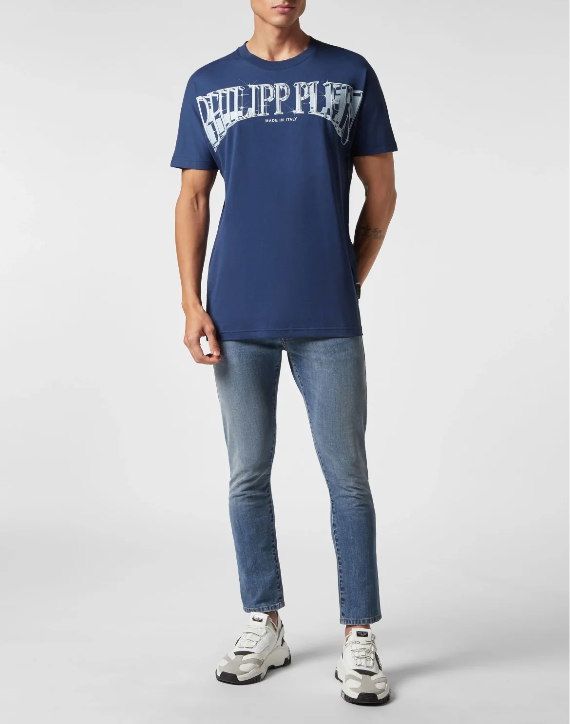 T-shirt Round Neck SS Kimono Cut, цвет: Синий