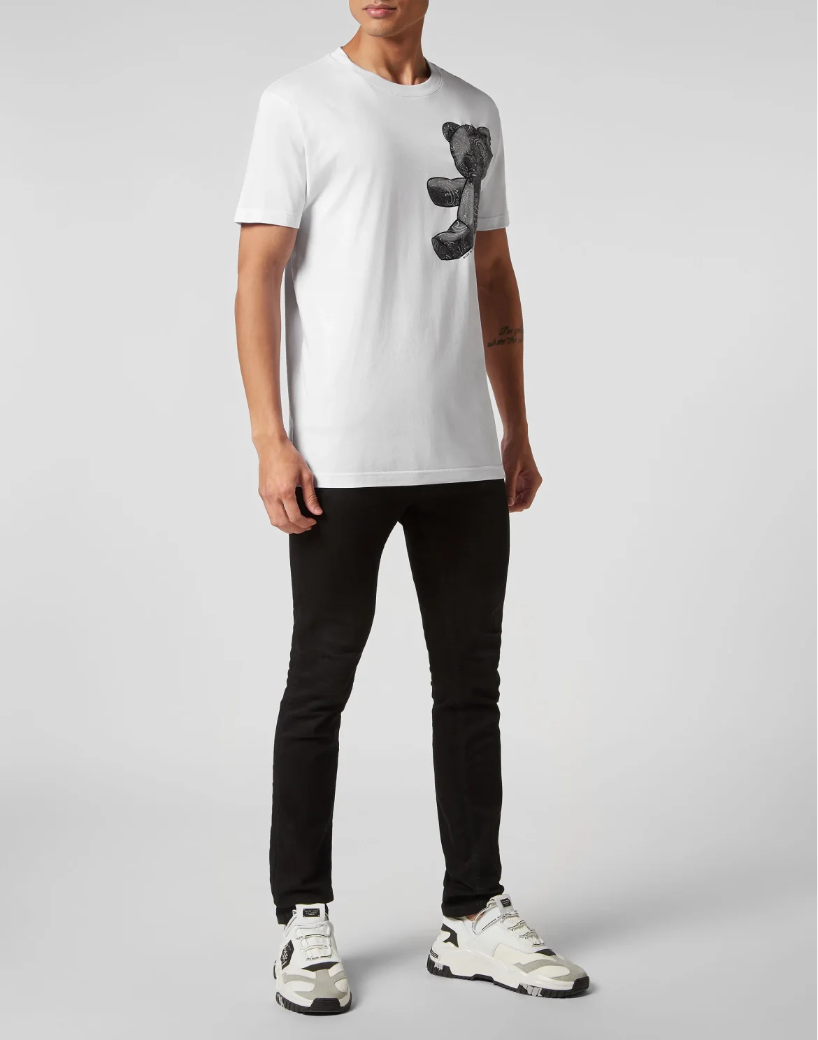 T-shirt Round Neck SS Paisley Teddy Bear, цвет: Белый