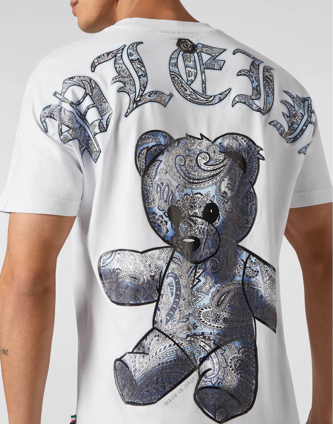 T-shirt Round Neck SS Paisley Teddy Bear, цвет: Белый