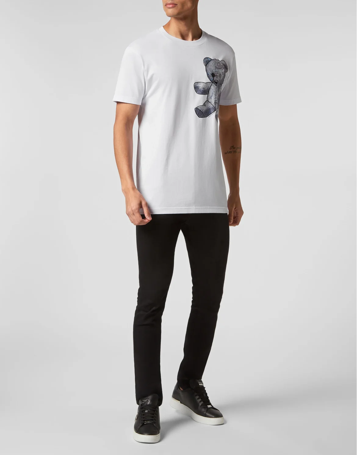T-shirt Round Neck SS Paisley Teddy Bear, цвет: Белый