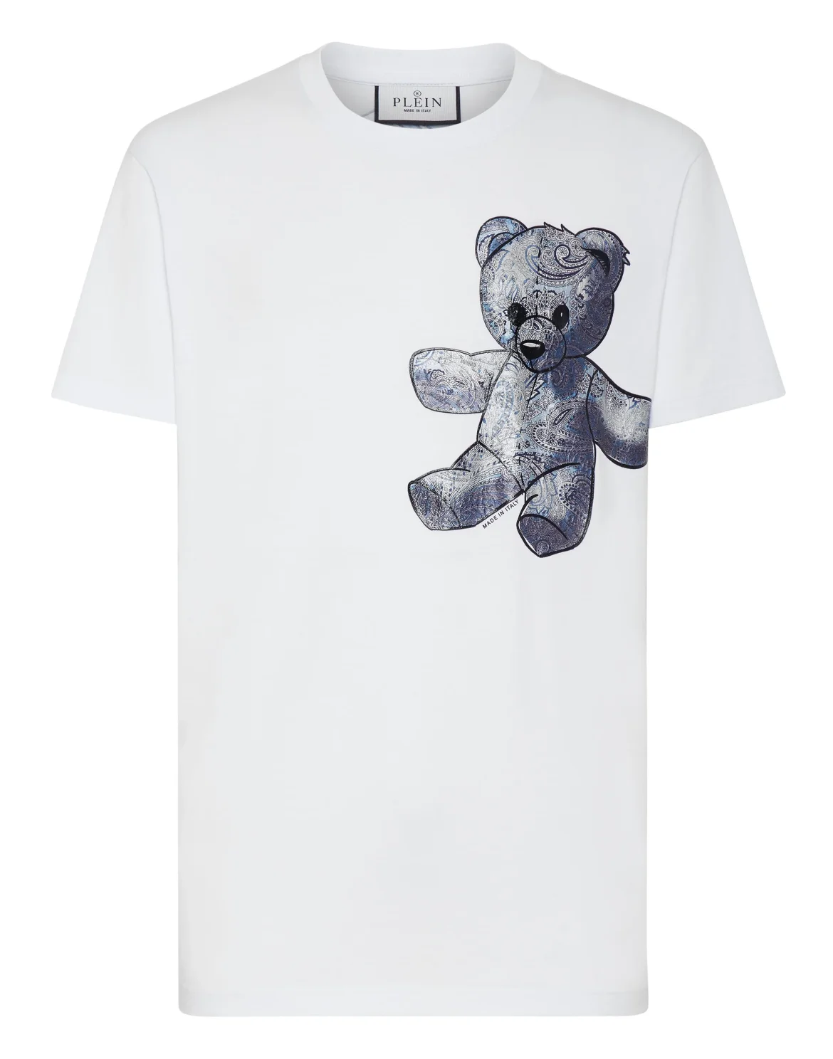 T-shirt Round Neck SS Paisley Teddy Bear, цвет: Белый