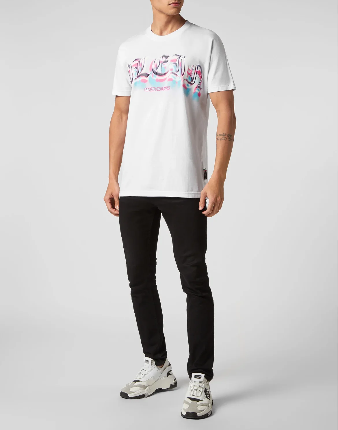 T-shirt Round Neck SS Gothic Plein, цвет: Белый