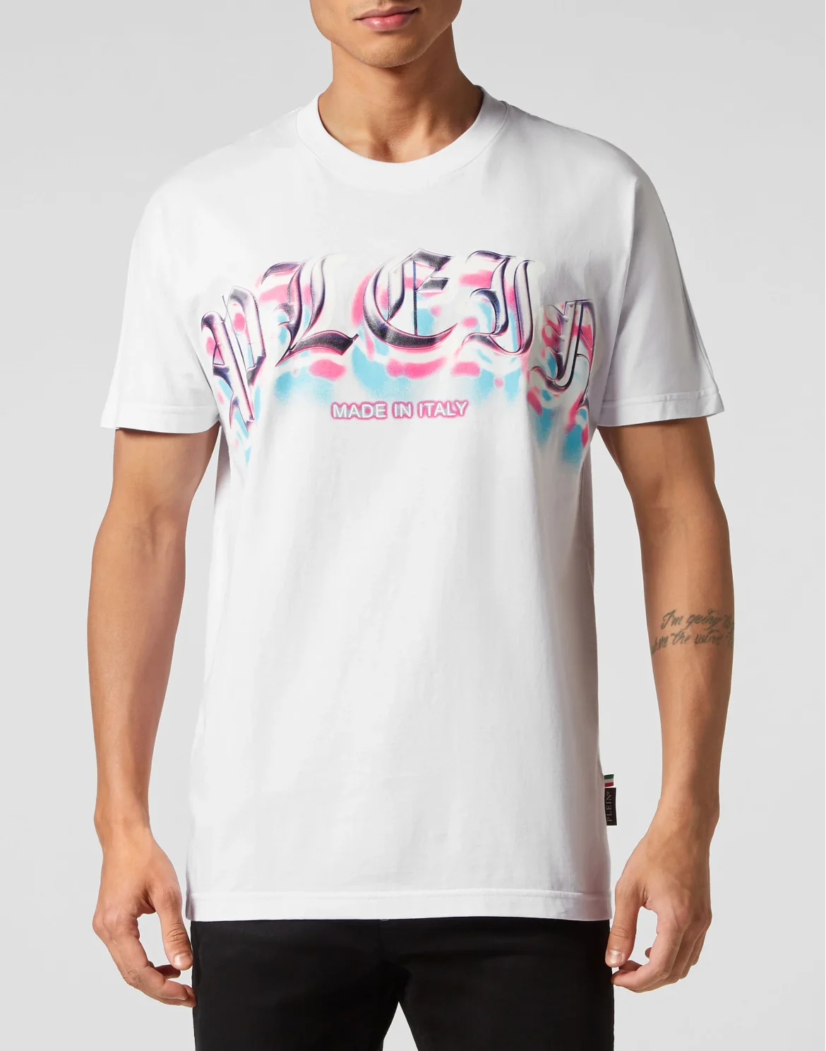 T-shirt Round Neck SS Gothic Plein, цвет: Белый