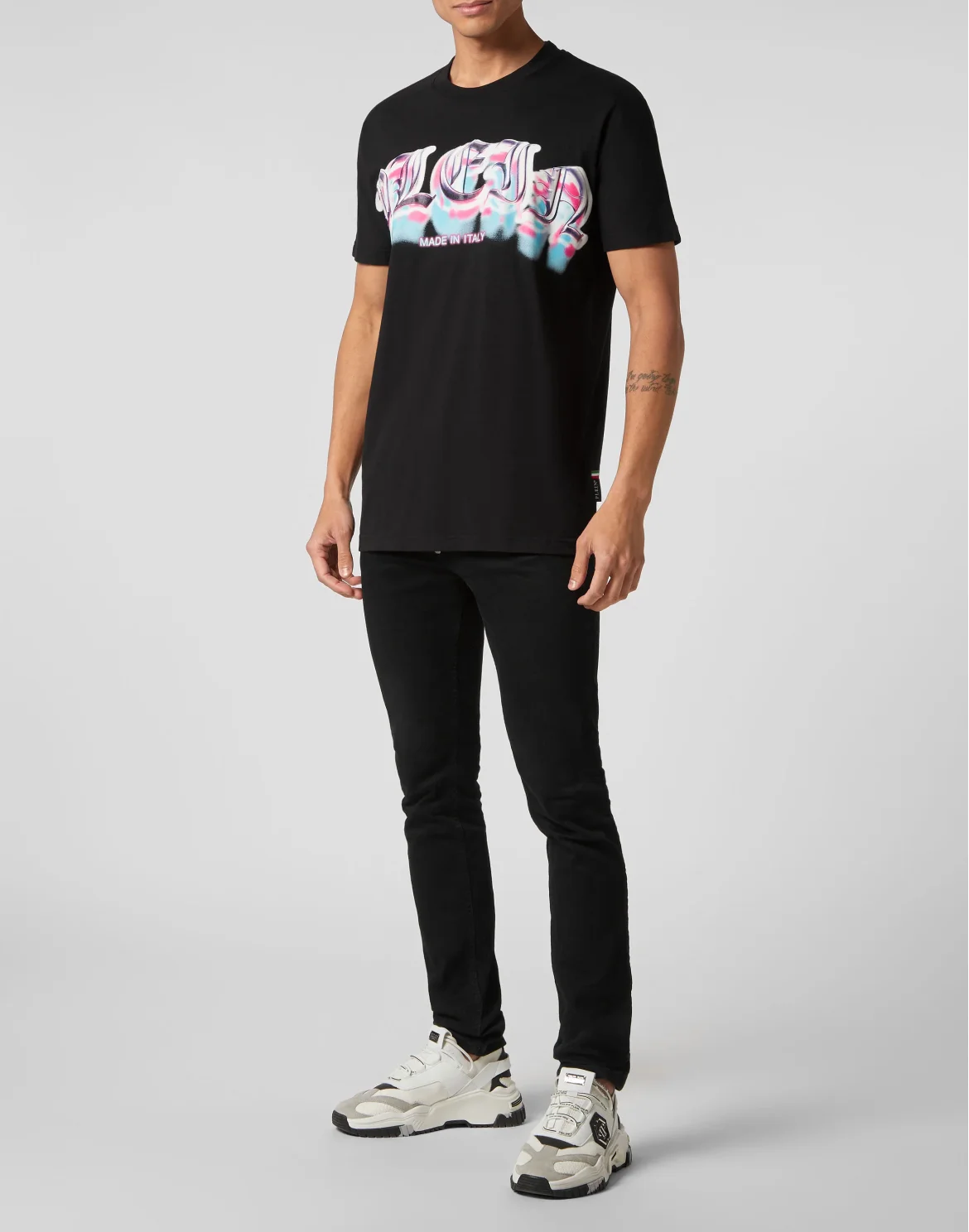 T-shirt Round Neck SS Gothic Plein, цвет: Черный