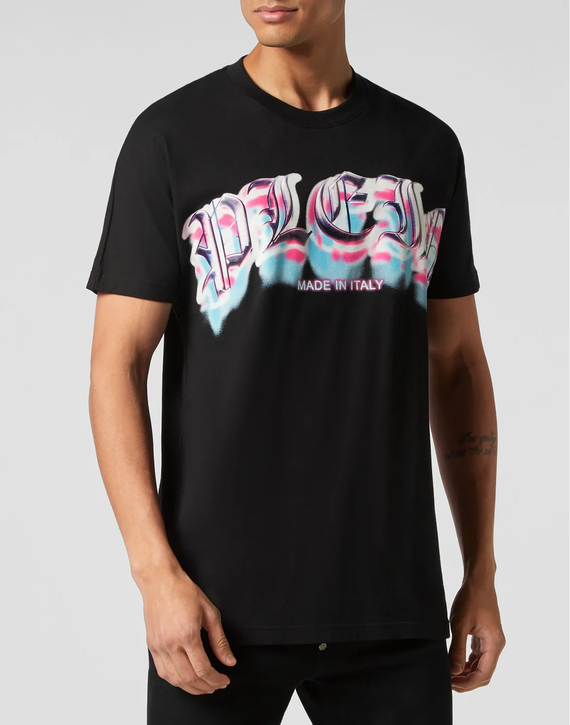 T-shirt Round Neck SS Gothic Plein, цвет: Черный