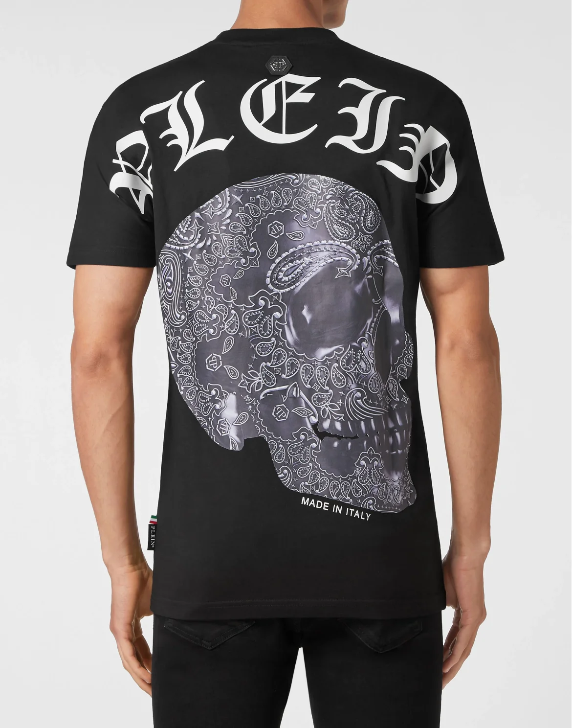 T-shirt Round Neck SS Paisley Skull, цвет: Черный