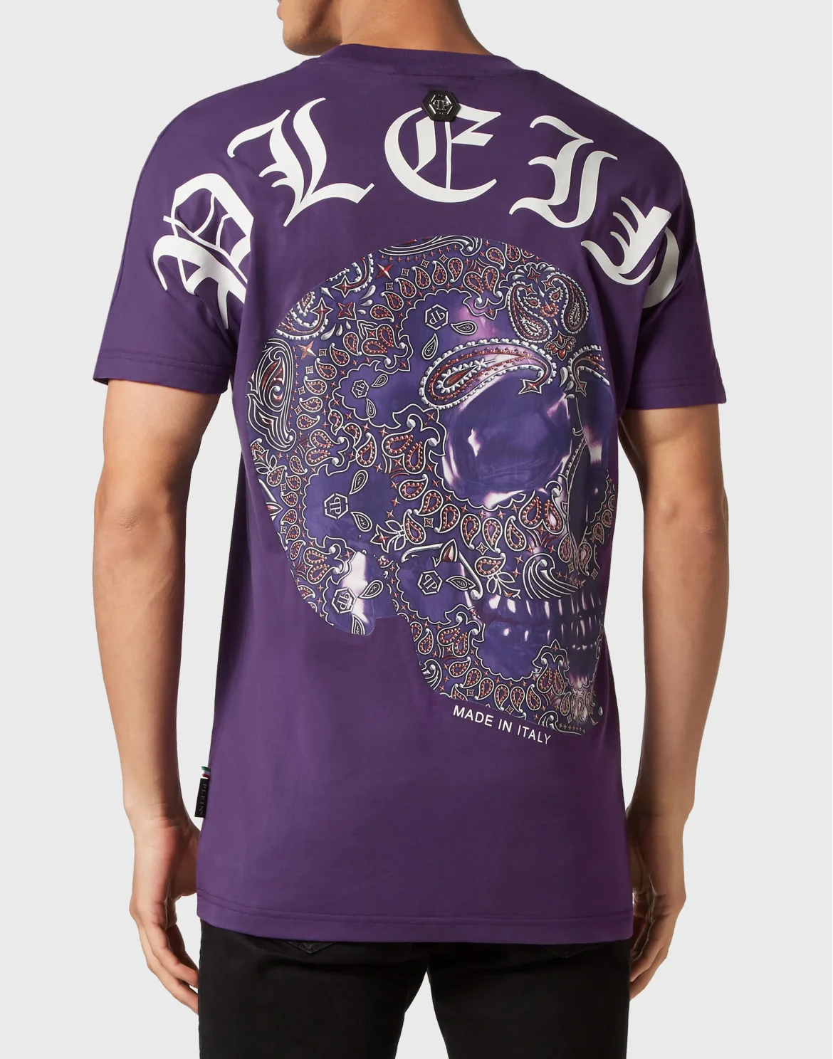 T-shirt Round Neck SS Paisley Skull, цвет: Фиолетовый