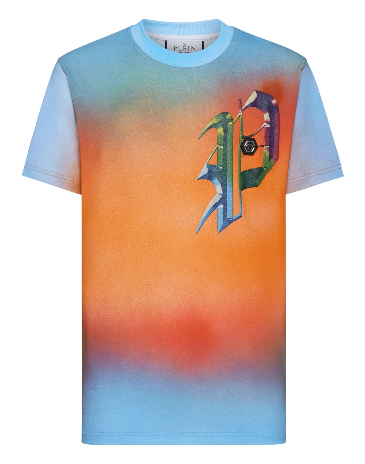 T-shirt Round Neck SS Graphic Plein, цвет: Мультиколор
