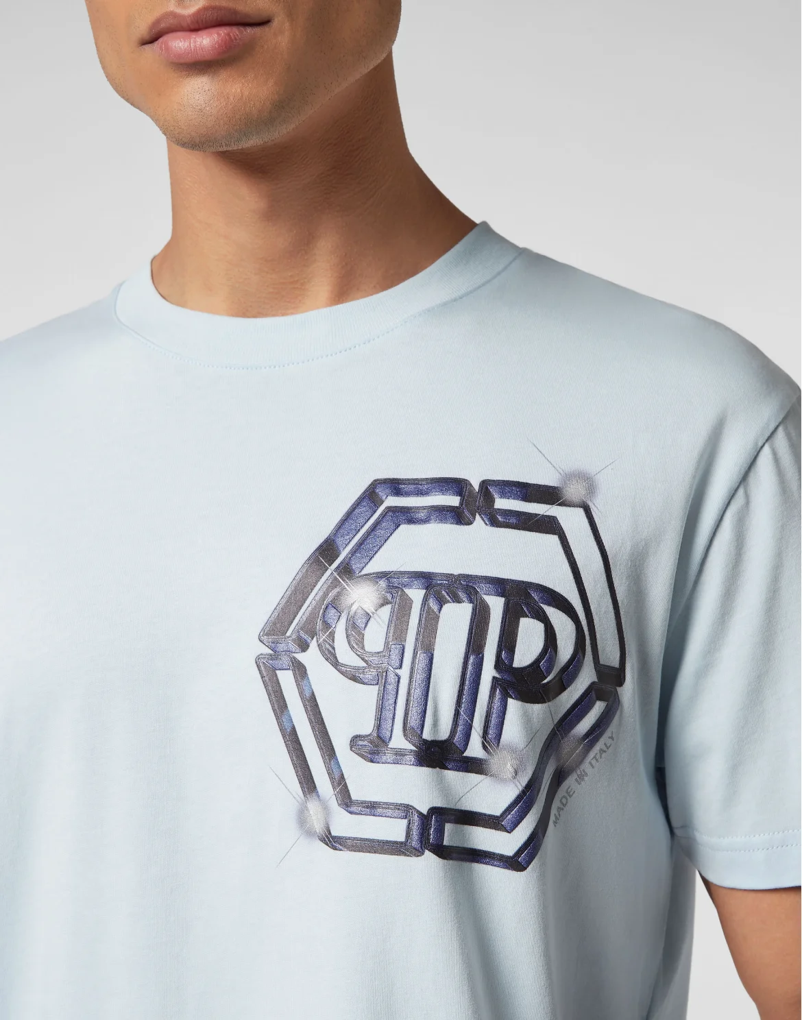 T-shirt Round Neck SS PP Glass, цвет: Голубой