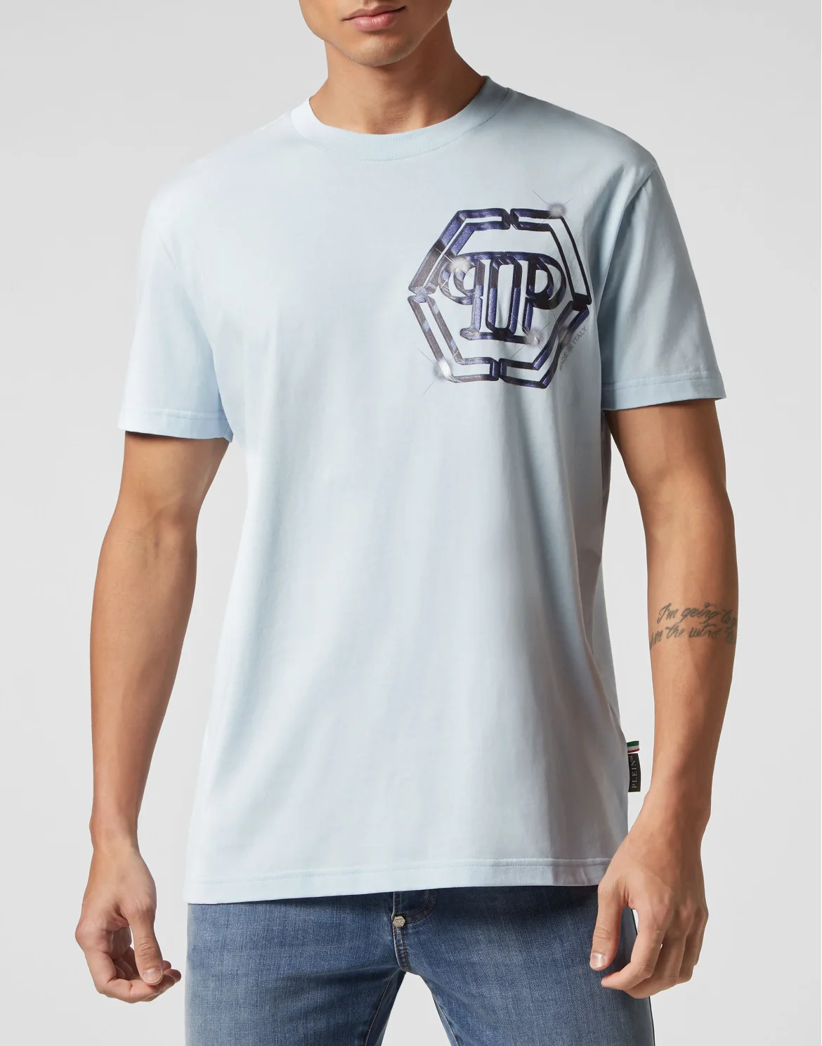 T-shirt Round Neck SS PP Glass, цвет: Голубой