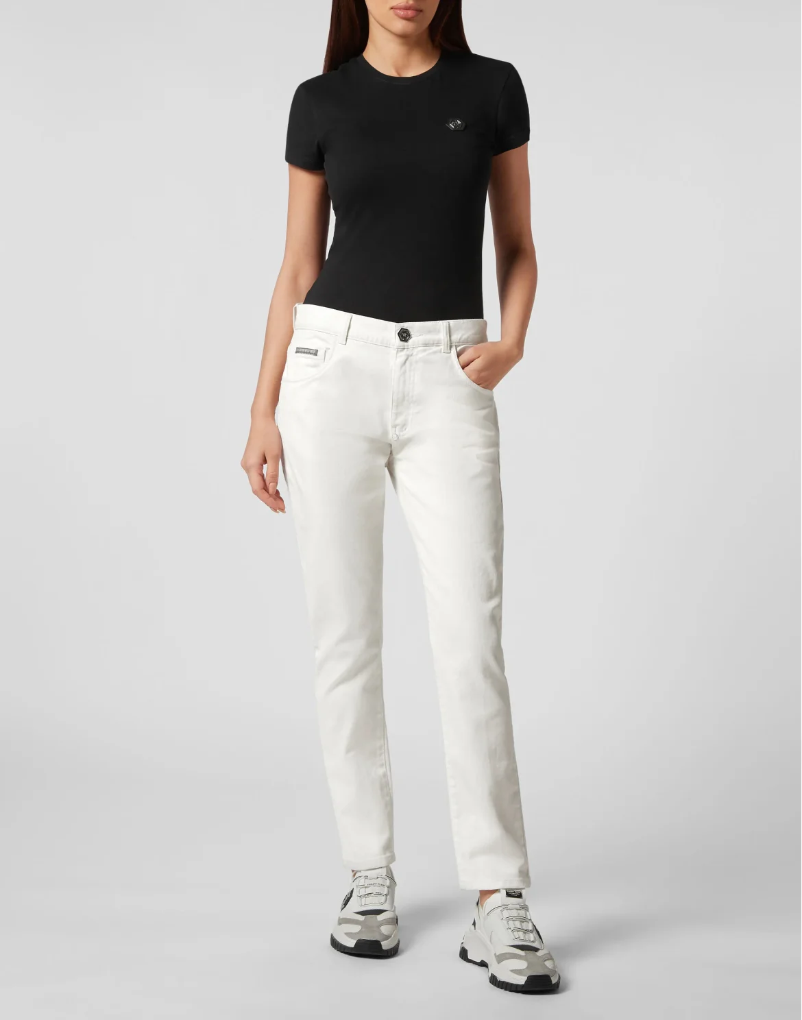 Denim Trousers Ex Boyfriend Fit, цвет: Белый