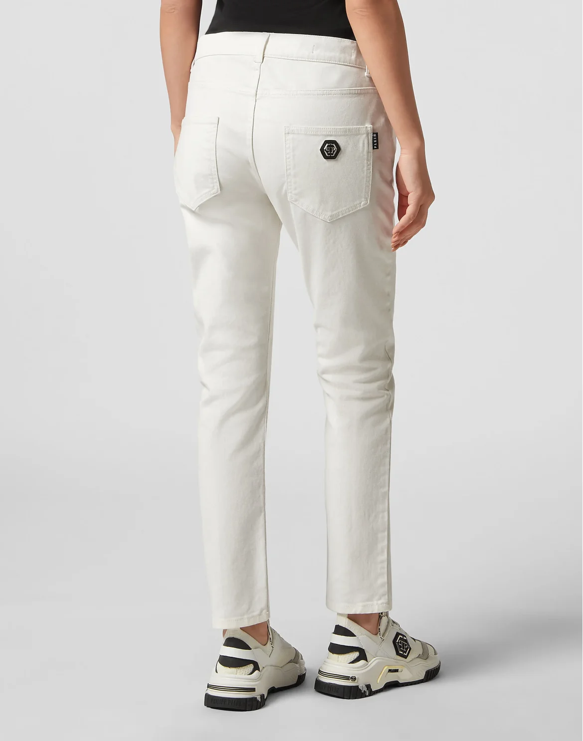 Denim Trousers Ex Boyfriend Fit, цвет: Белый