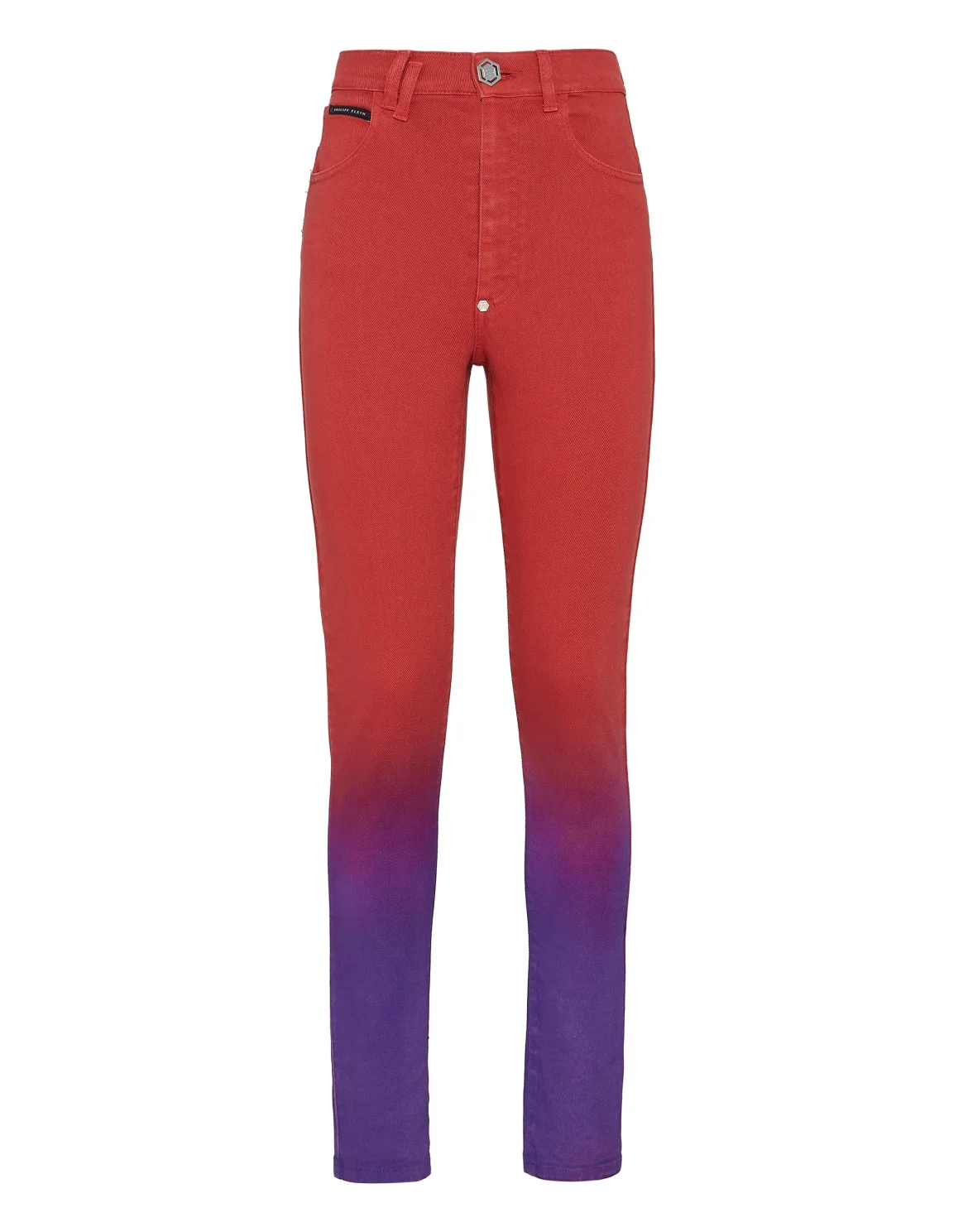 Denim Trousers Super High Waist Jegging, цвет: Фиолетовый
