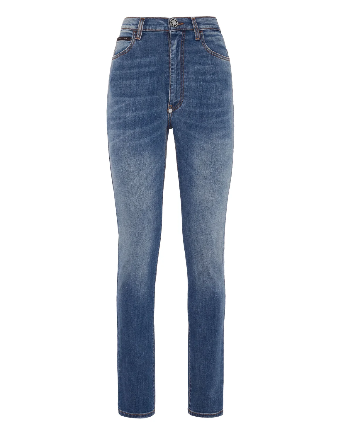 Denim Trousers Super High Waist Jegging, цвет: Синий