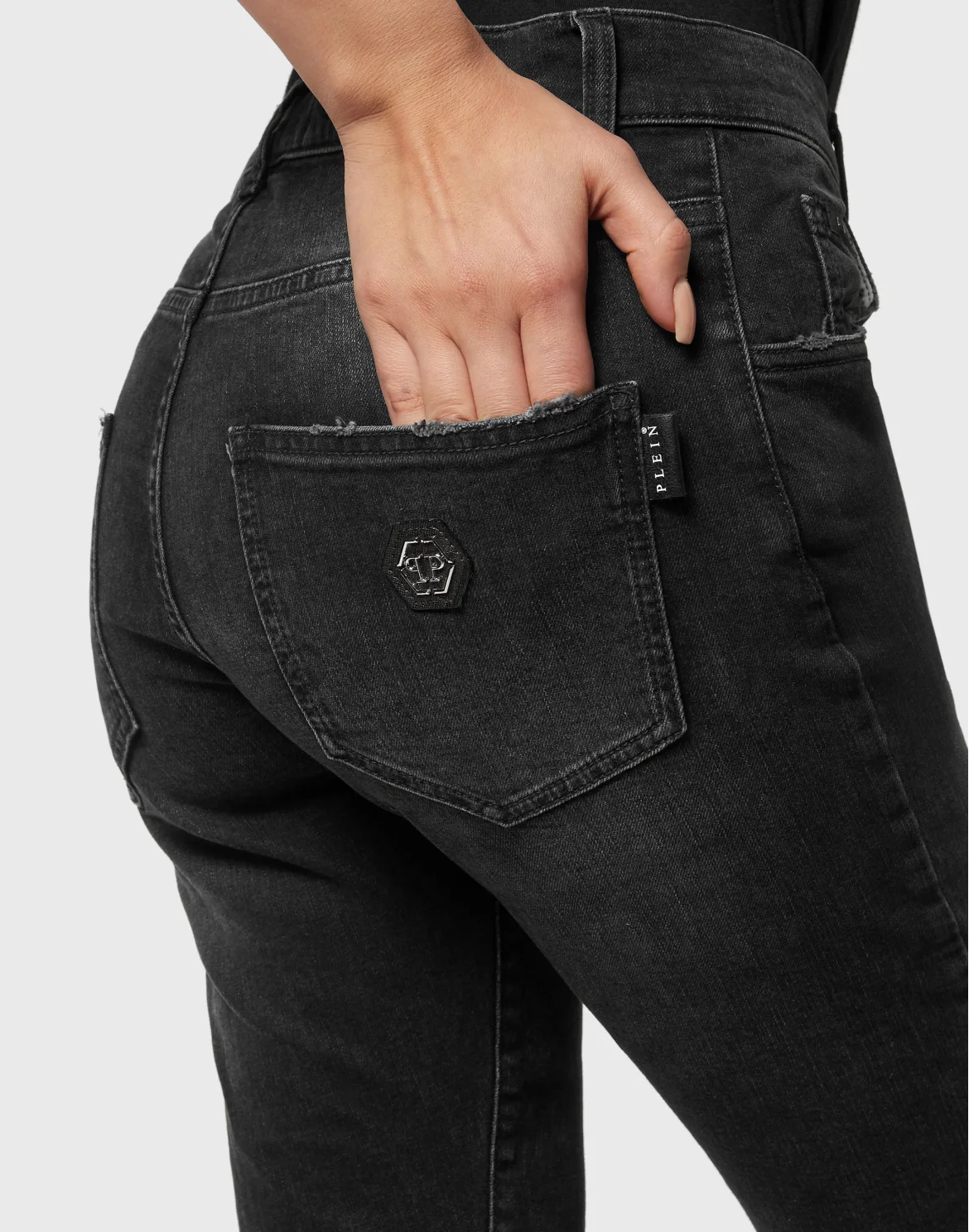Denim Trousers Ex Boyfriend Fit, цвет: Черный