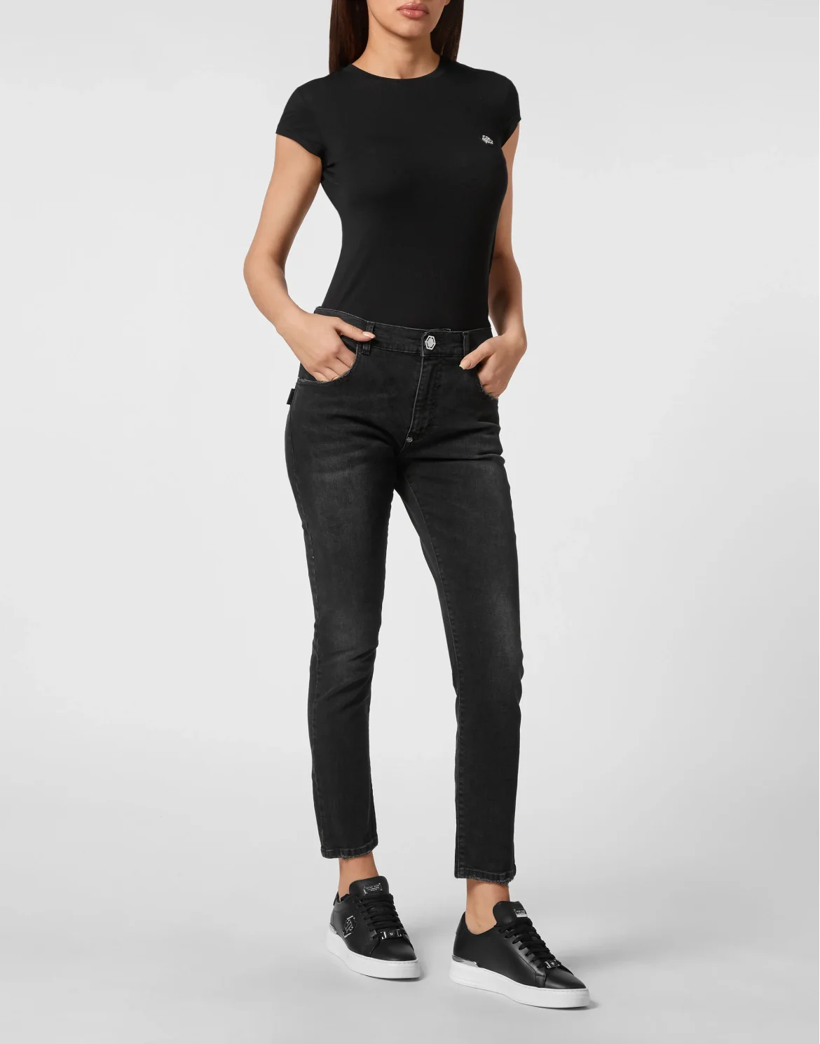 Denim Trousers Ex Boyfriend Fit, цвет: Черный