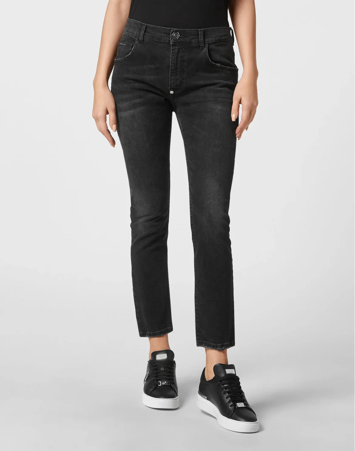 Denim Trousers Ex Boyfriend Fit, цвет: Черный