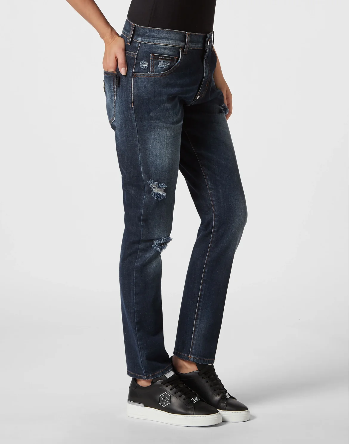 Denim Trousers Ex Boyfriend Fit, цвет: Синий