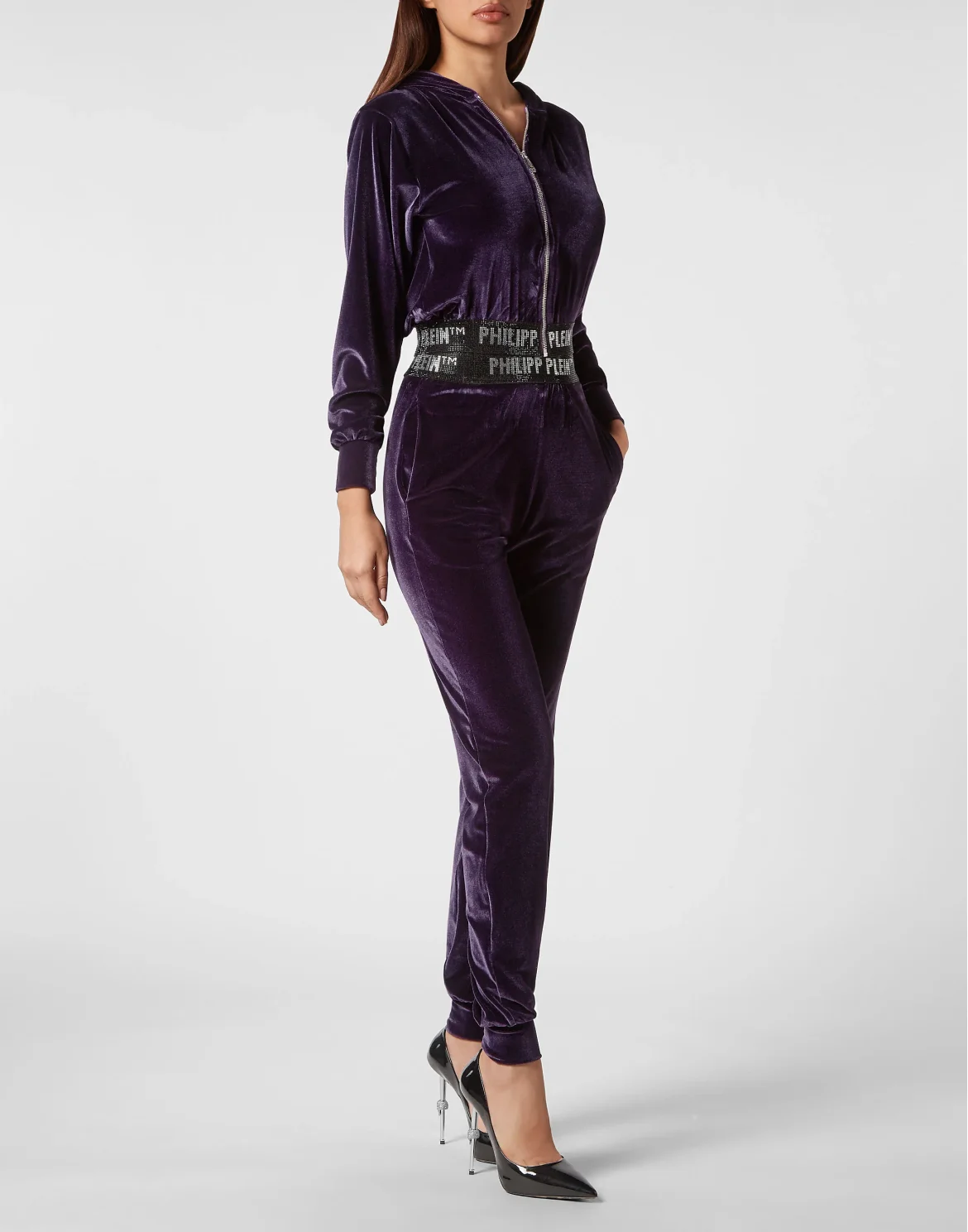 Hoodie Sweatjacket Crystal, цвет: Фиолетовый