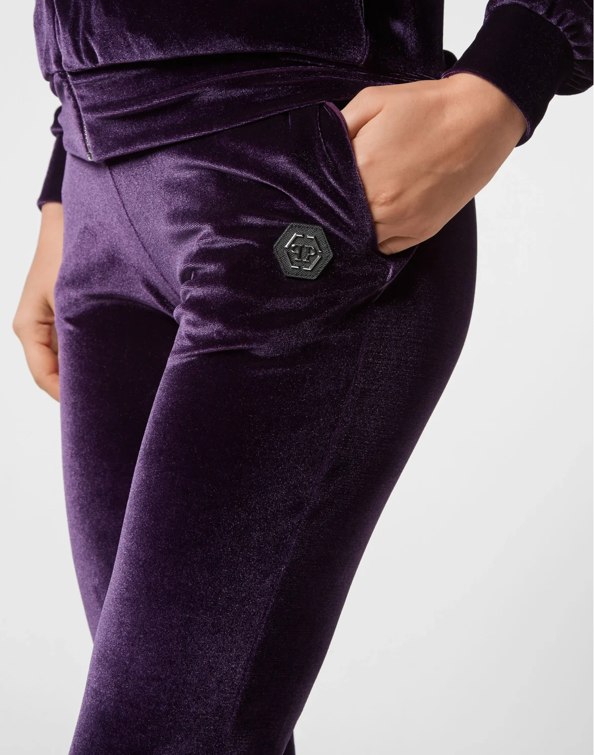 Jogging Tracksuit: Hoodie/Trousers Paisley Skull, цвет: Фиолетовый